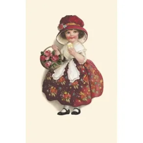 NOSTALGIKORT: PIKE I BLOMSTERKJOLE