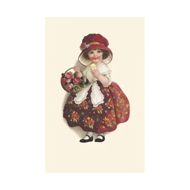 NOSTALGIKORT: PIKE I BLOMSTERKJOLE