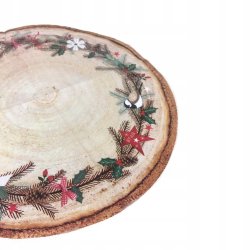 SERVIETTER RUNDE JULEKRANS 12-pk