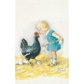 NOSTALGIKORT: JENTE KYSSER H�NE (ref 1065)