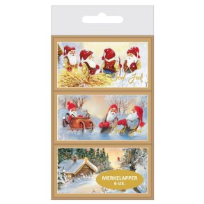 MERKELAPPER 6 PK. 3 MOTIVER I ESKE J.JACOBSEN (10-200301)