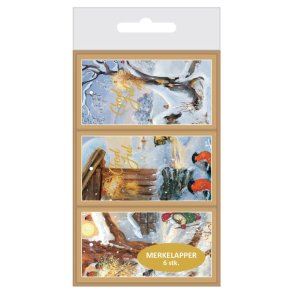MERKELAPPER 6 PK. 3 MOTIVER I ESKE J.JACOBSEN (10-200302)