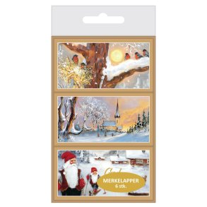 MERKELAPPER 6 PK. 3 MOTIVER I ESKE J.JACOBSEN (10 200303)