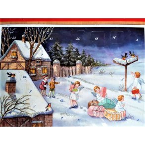 A4 ENGLEBARN OG FUGLER I SN�EN