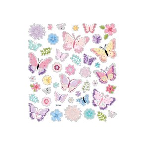 SOMMERFUGLER OG BLOMSTER2 klistremerker no 40000491