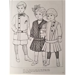 Old-Time Childrens`s Fashion Fargebok