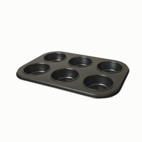 MUFFINSFORM  FOR 6 MUFFINS, NONSTICK/SLIPPLETT