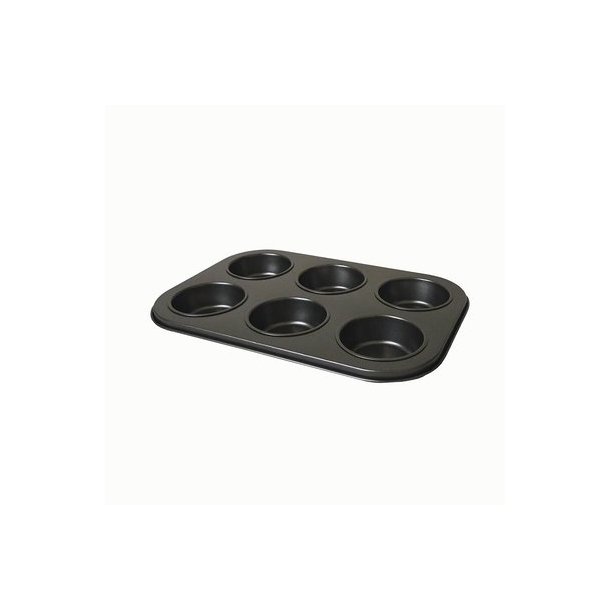 MUFFINSFORM  FOR 6 MUFFINS, NONSTICK/SLIPPLETT