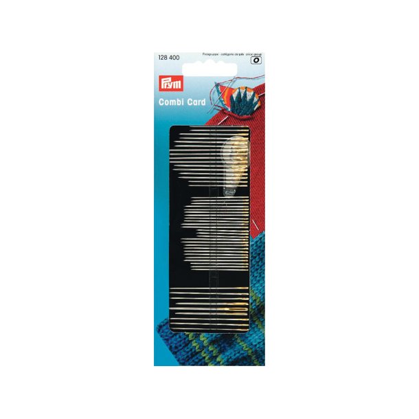 PRYM SY- BRODERI- og STOPPENLER COMBI CARD 50pk