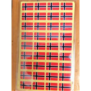 NORSKE FLAGG klistremerker.