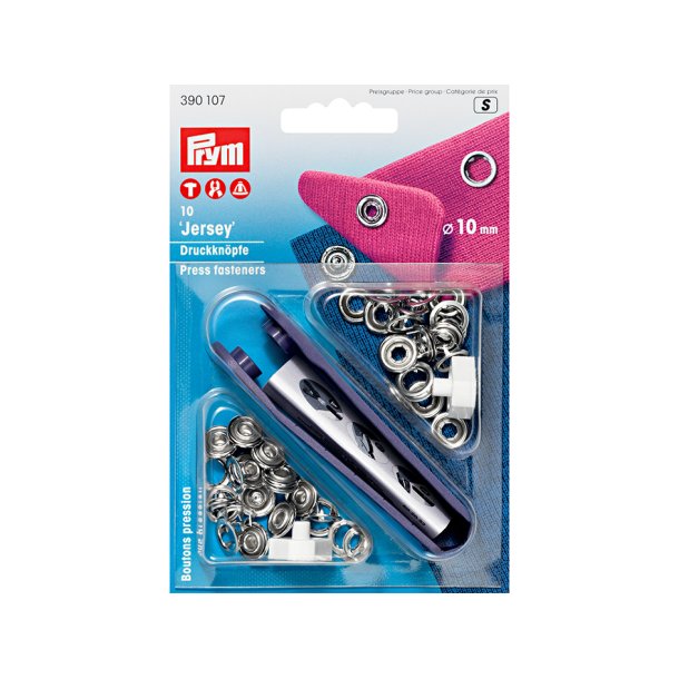 Prym Trykknapper Jersey 10mm 10 stk  Slv