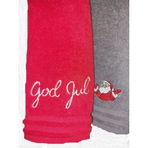 Gjestehndkle/Hndhndkle God Jul/Rdt (NB! Kun 1 stk rdt)