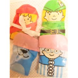 Fingerdukketeater med Fingerdukker og 5 tabl�er