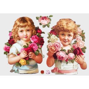 EF 7290 Victorianske jenter i blomsterkrans