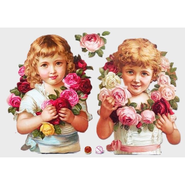 EF 7290 Victorianske jenter i blomsterkrans