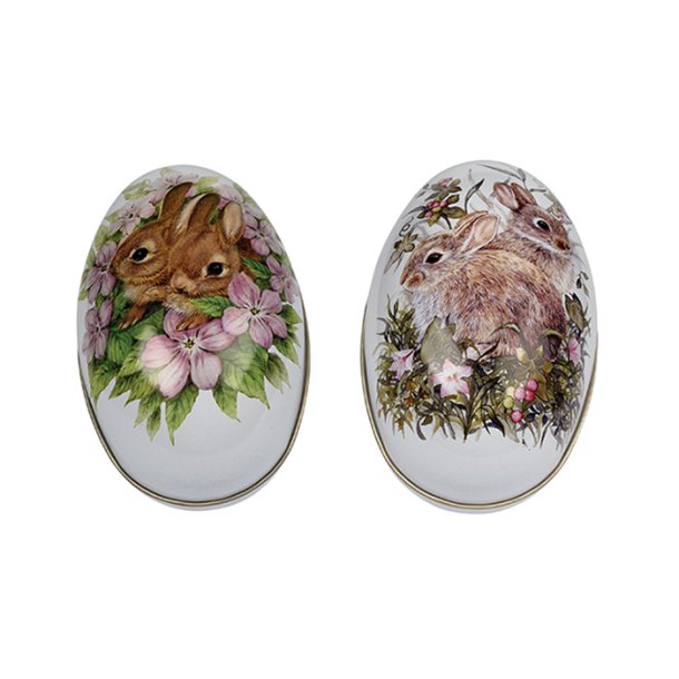 Metallegg Bunnies &amp; Flowers (NB! 1 stk)