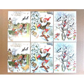 JULEKORT ENKLE 6-Pk WILHELM HANSEN