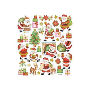 Stickers Julenisser Med Gaver 40000425