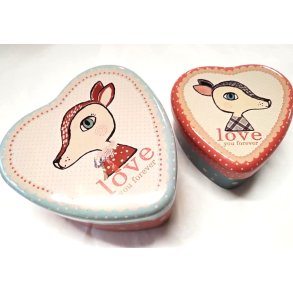 MAILEG 2-PK HJERTEBOKS