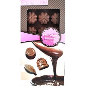 SJOKOLADEFORM SILIKON BLOMST (15 biter)