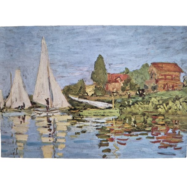 KUNSTKORT "Les Barques, regates a Argenteuil" 10x15