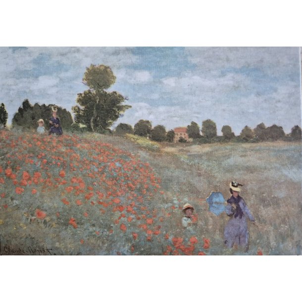 KUNSTKORT "Les Coquelicots" 10x15