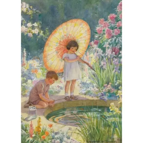 MARGARET TARRANT POSTKORT; FORVENTNING