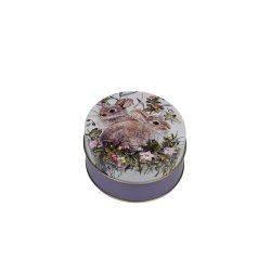 Bunnies &amp; Flowers Metallboks Oval(NB! 1 stk)