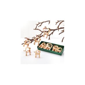 MINIHALMBUKKER TIL JULETREET , 12pk