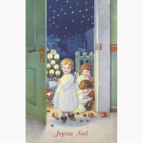 NOSTALGIKORT: ENGLEBARN I STJERNENATT