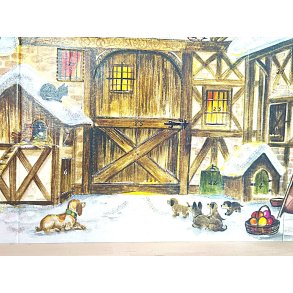 Utbrettskalender HUNDENE VED STALLEN 