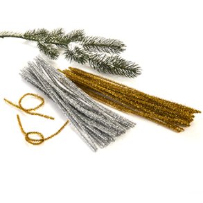 PIPERENSERE SLV OG GULL 30 cm, 30 stk