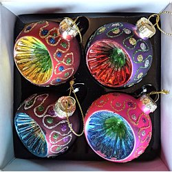 REFLEKTOR JULETREKULER I GLASS RETRO