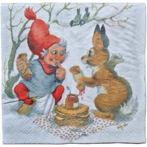 SERVIETTER JULELUNSJ,  VILHELM HANSEN 20-pk 33x33cm