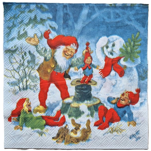 SERVIETTER JULELATTER,  VILHELM HANSEN 20-pk 33x33cm