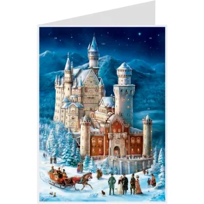 KALENDERKORT SLOTT 1 m/ konvolutt. (no4324)