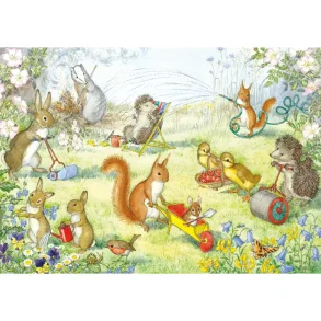 MOLLY BRETT POSTKORT, VI GJ�R HAGEARBEID