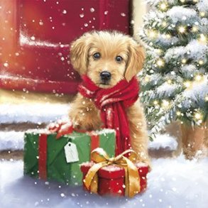 SERVIETTER LITTLE PUPPY 33x33 cm 20 stk