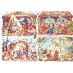 EF 7202 S�LVGLITTER, JULEKRYBBER