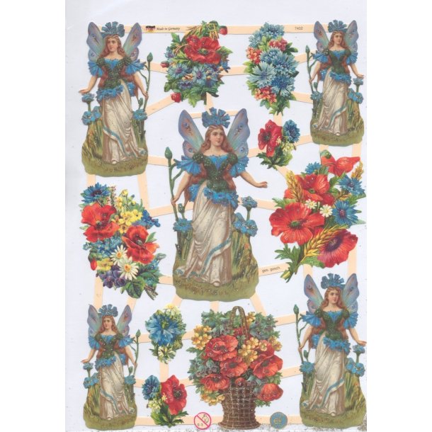 EF 7402 SLVGLITTER, BLOMSTERFE