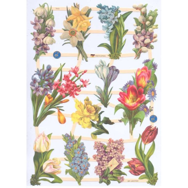 EF 7413 SLVGLITTER, PSKEBLOMSTER