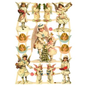 EF 7154 og 7418 ENGLER MED JULETRR