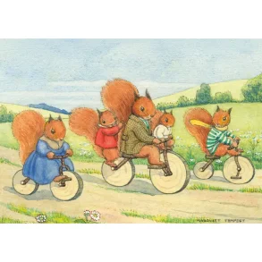 POSTKORT MARGARET TEMPEST; SYKKELTUREN