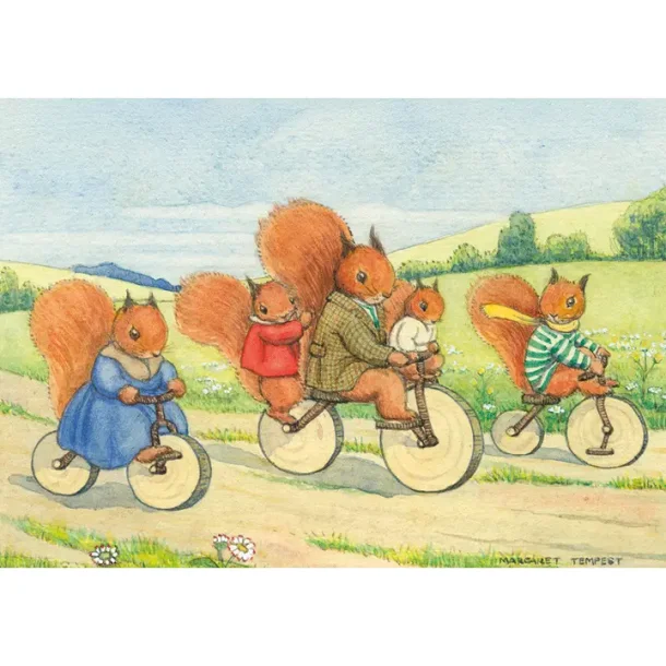 POSTKORT MARGARET TEMPEST; SYKKELTUREN