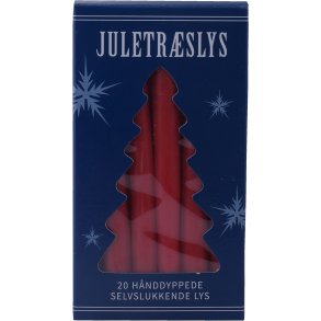 Juletrelys Selvslukkende R�de 20-pk.