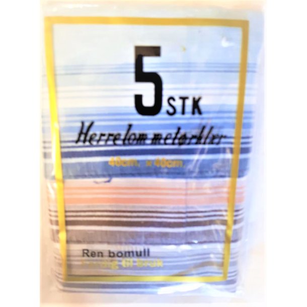 HERRE LOMMETRKLE STRIPER 5-pk