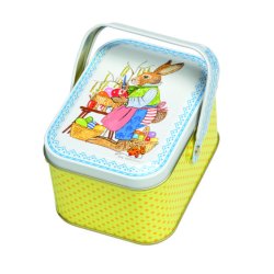 METALLBOKS MED H�NDTAK P�skehare (NB! 1 stk)