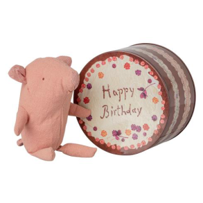 Myk Maileg Tr�ffelgris i Metallboks