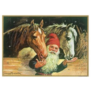 KALENDERKORT STALLNISSEN m konvolutt, JENNY NYSTRM