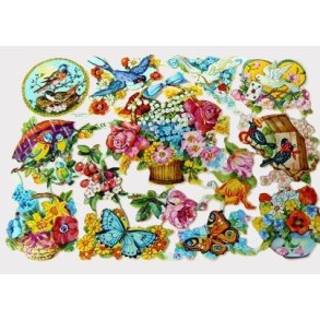 EF 7110 V�ryre fugler og v�rblomster